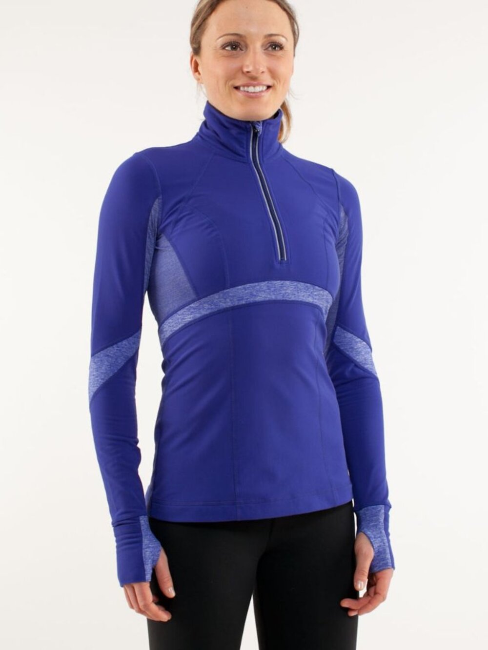 ✨ Lululemon Run: Distance Pullover Blue Heathered Size 12